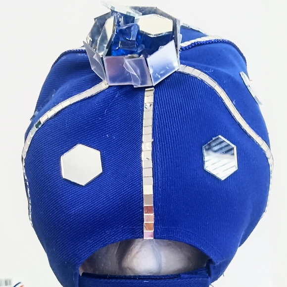 Blue and Gold Embellished Cap